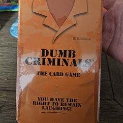 Dumb Criminals Card Game