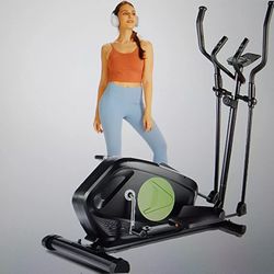 FUNMILY Elliptical Machine Compact Magnetic Exercise Trainer Equipment 390LBS