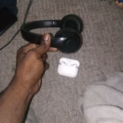 Airpod Pros & Black Beats Headphones 
