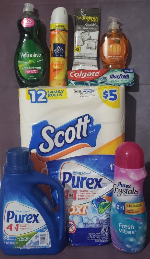 NASHVILLE, GA Lot Of 9 Purex Household Bundle