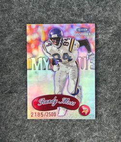 1999 Fleer/Skybox Mystique  -  Randy Moss - #’d /2500  2nd Year Card No 151 - Mint