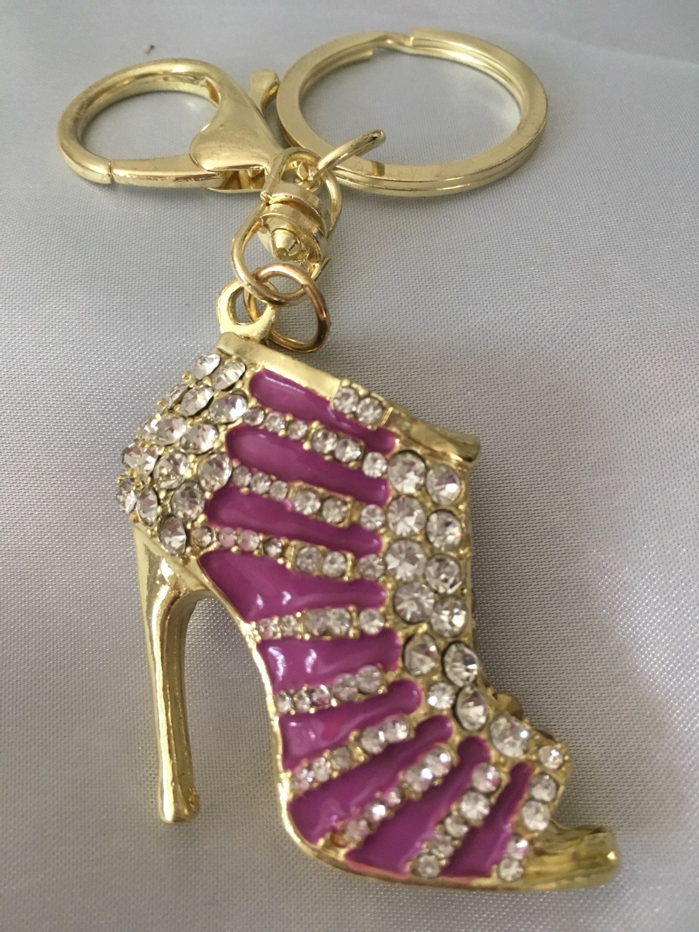 Fuchsia Purse Charm