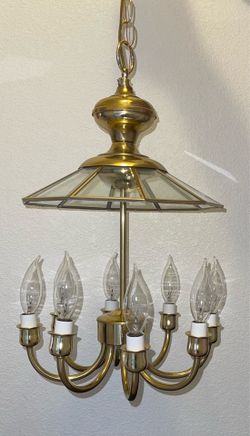Eight Candle Bronze Lights Fixture, 12 inches in diameter