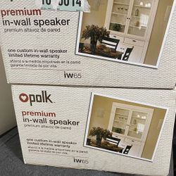 Pair of Polk Premium In-Wall Speaker 7 1/4" x 12 3/4" Item No. IW65 New In Box 2