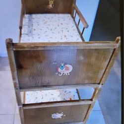 Wooden DOLL beds (Vintage) by Whitney Doll Furniture