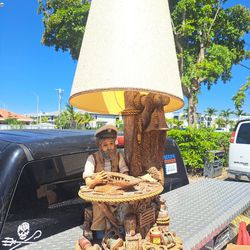 Apsit Bros of California HUGE 39” Nautical Sea Captain Lamp RARE