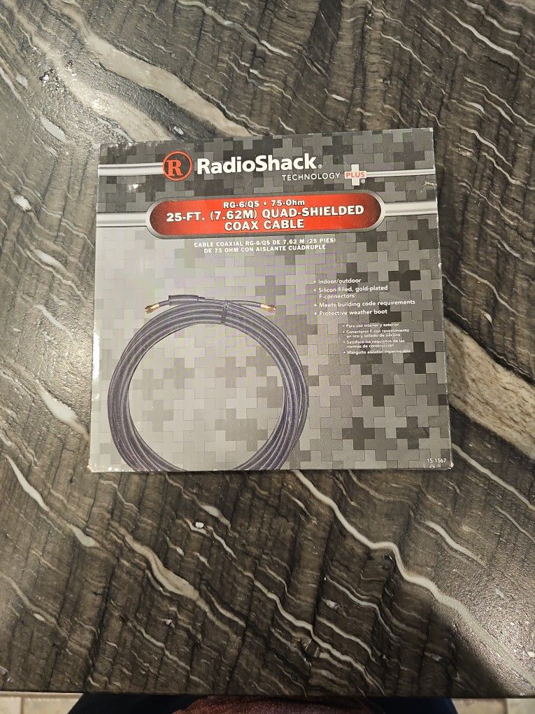 Radio Shack Coax Cable 25 Ft