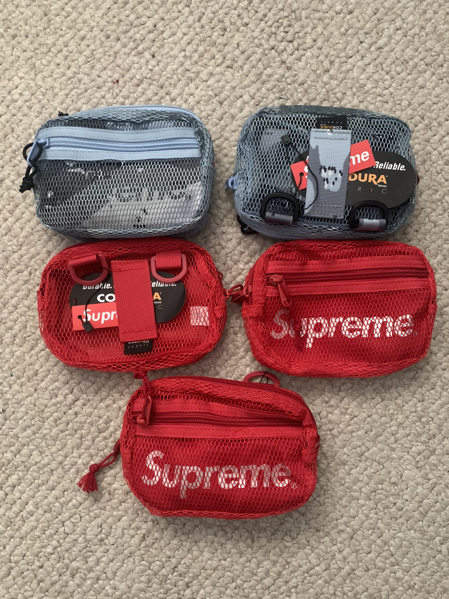Bulk Supreme SS20 Bags (Black, Red, Arctic Camo Blue)