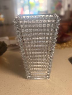 Rectangular Clear Decorative Crystal Vase
