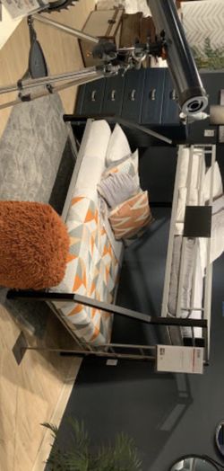 3 PC ( Bunk Bed, Twin mattress , Twin mattress) Dinsmore Black/Gray Twin/Full Bunk Bed $717