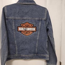 Womens Genuine HARLEY DAVIDSON JEAN JACKET
