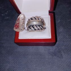 Sliver Ring With Crystal stone