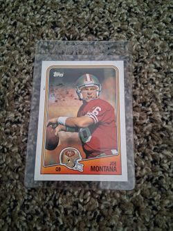 Joe Montana Topps Football Card SF 49ers