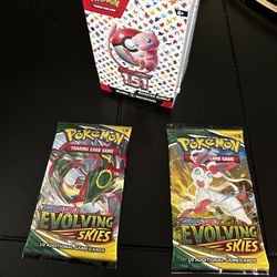 Evolving Skies Booster Pack And 151 Booster Bundle