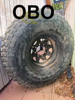 Goodyear Wrangler MT/R 37x12.50R16.5 Tire and Wheel