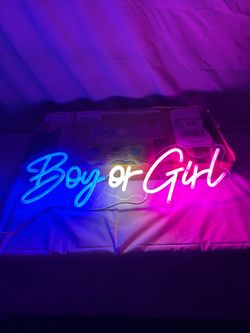 Boy or Girl LED Neon Sign