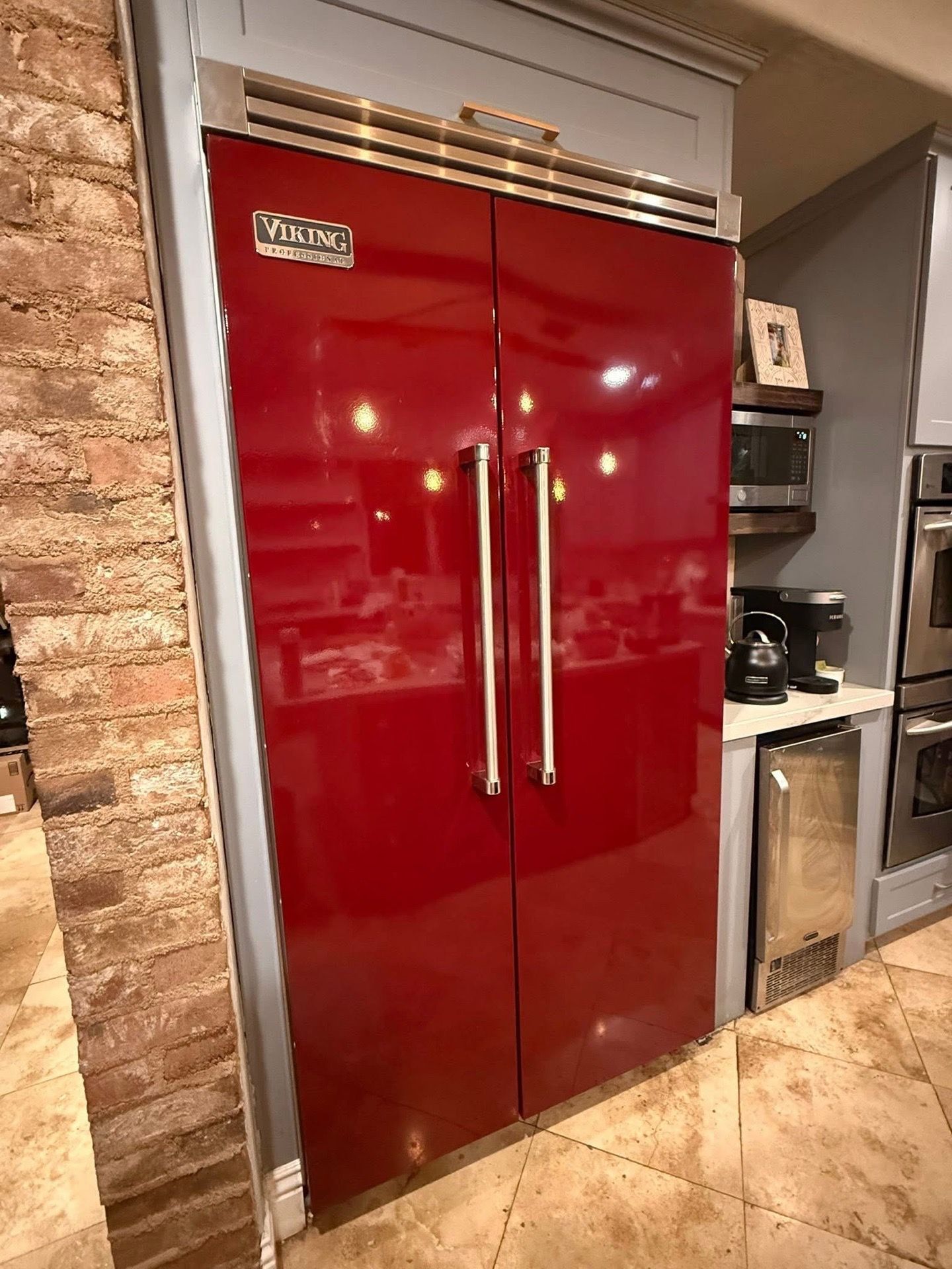 Working Viking 42” Built-In Side-by-Side Refrigerator – Model VCSB423BU