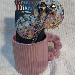 New Groovy, Disco Ball, Pens, And Mug Gift Set