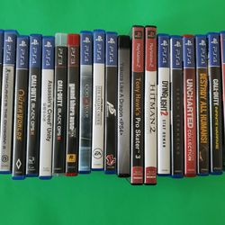 PS4, PS3, PS2 Video Game Lot 20 Games - Red Dead Redemption 2, GTA V, & MORE