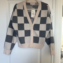 Women’s Checkered Cardigan 