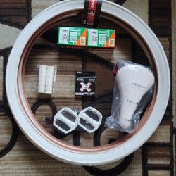 NEW Bicycle Bmx Cruiser Parts Bundle 26" White