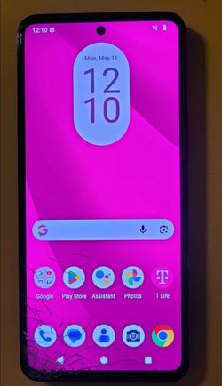 REVVL 7 Pro T-Mobile not carrier unlocked screen is cracked