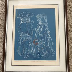 Beautiful Vintage Framed Art