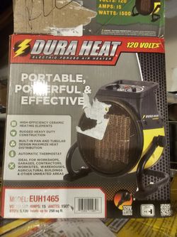 Dura Heater ,1500 Watts,120 Volt High Efficiency  New.