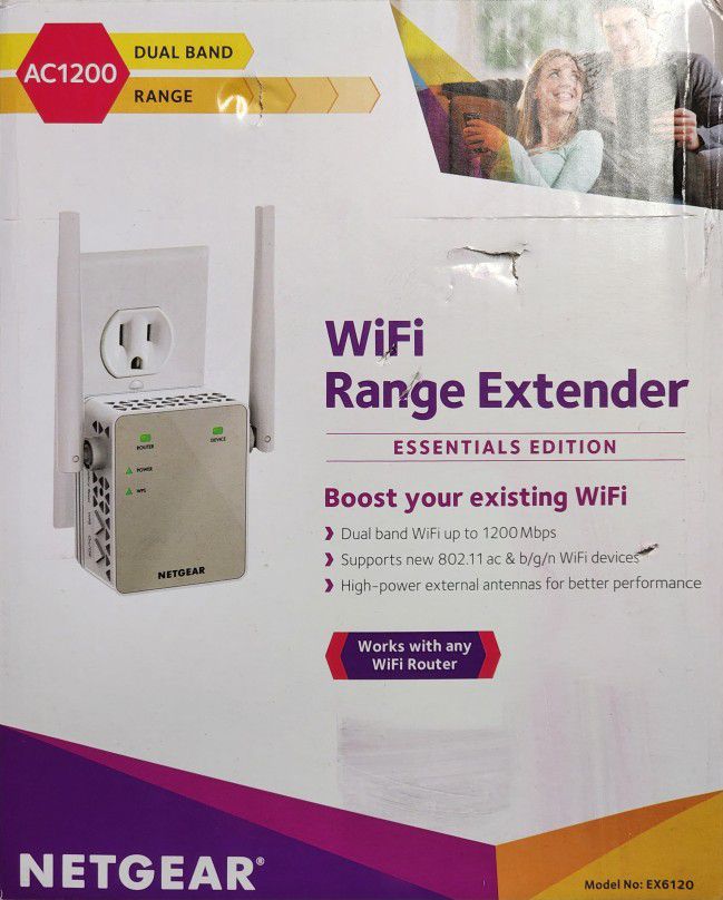 Netgear AC 1200 WiFi Extender - Sealed Box