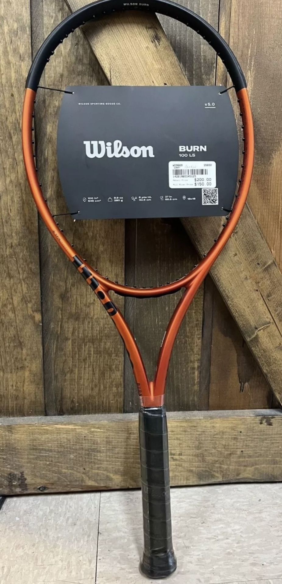 New Wilson Burn 100LS Tennis Racket *2998