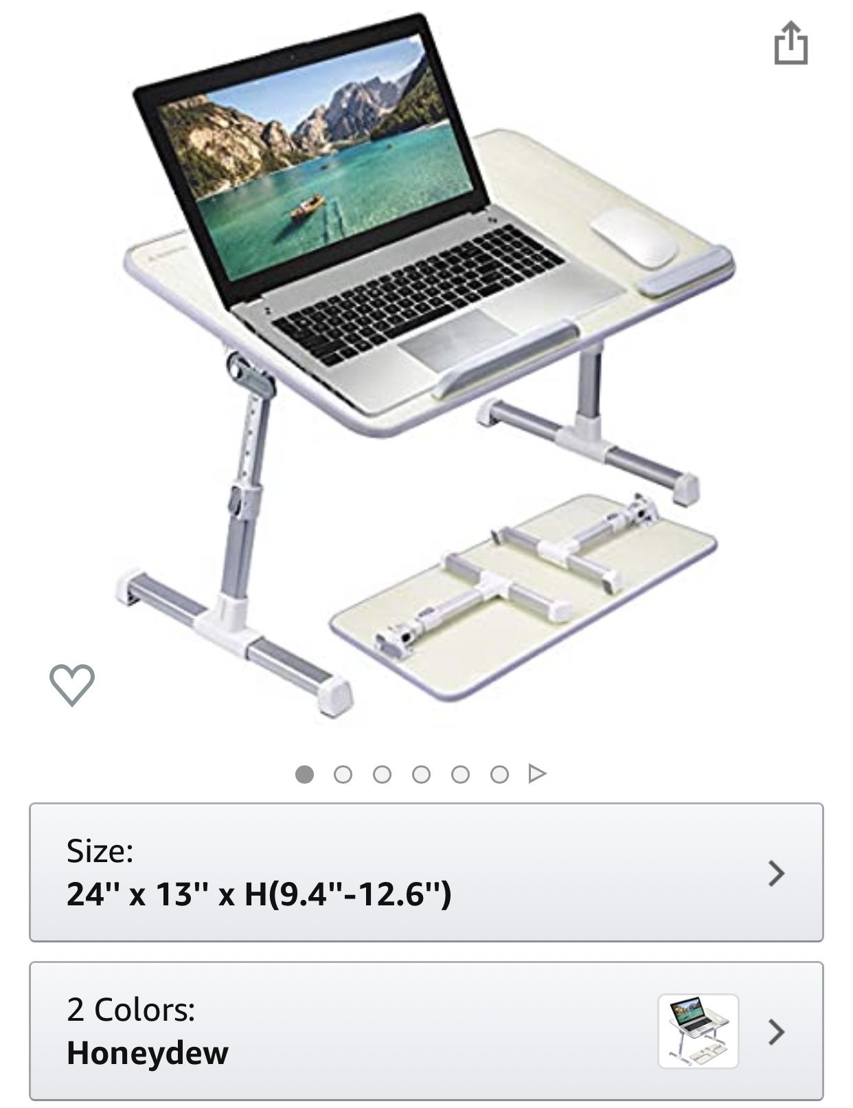Ergonomic Laptop Desk With Built In Cooler /Portable Laptop Stand with built-in cooler