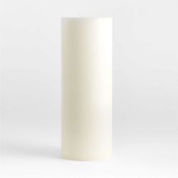 Crate and Barrel 6”x16” White Pillar Candle