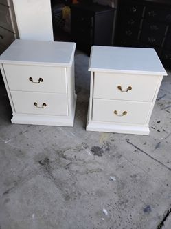 White nightstands
