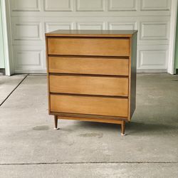 Mid Century Walnut Highboy Dresser