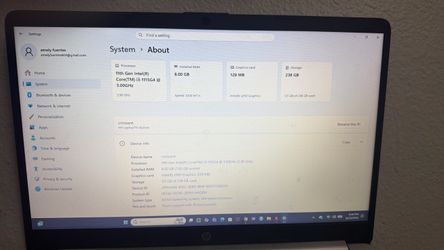HP LAPTOP 15” inch Touch screen