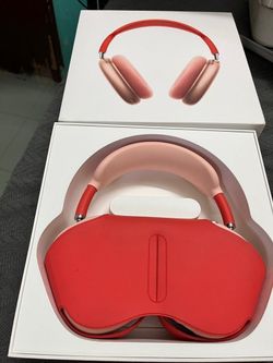 Airpod Maxes Pink and red 