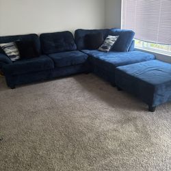 Groovy blue Sectional 