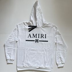 White Amiri Hoodie Size Medium 