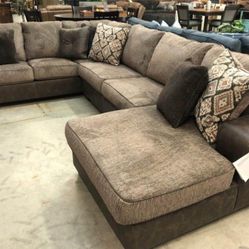 Abalone Chocolate RAF Sectional 