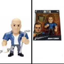 JADA 6” METALS - FAST & FURIOUS - DOMINIC TORETTO & BRIAN O’CONNER ACTION FIGURE