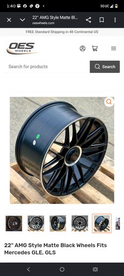 22" AMG Style Matte Black Wheels Fits Mercedes GLE, GLS