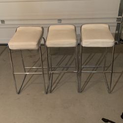 stainless steel leather chairs