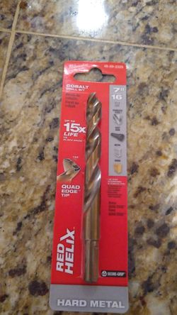 Milwaukee Cobalt Drill Bit 7/16 for Hard Metal