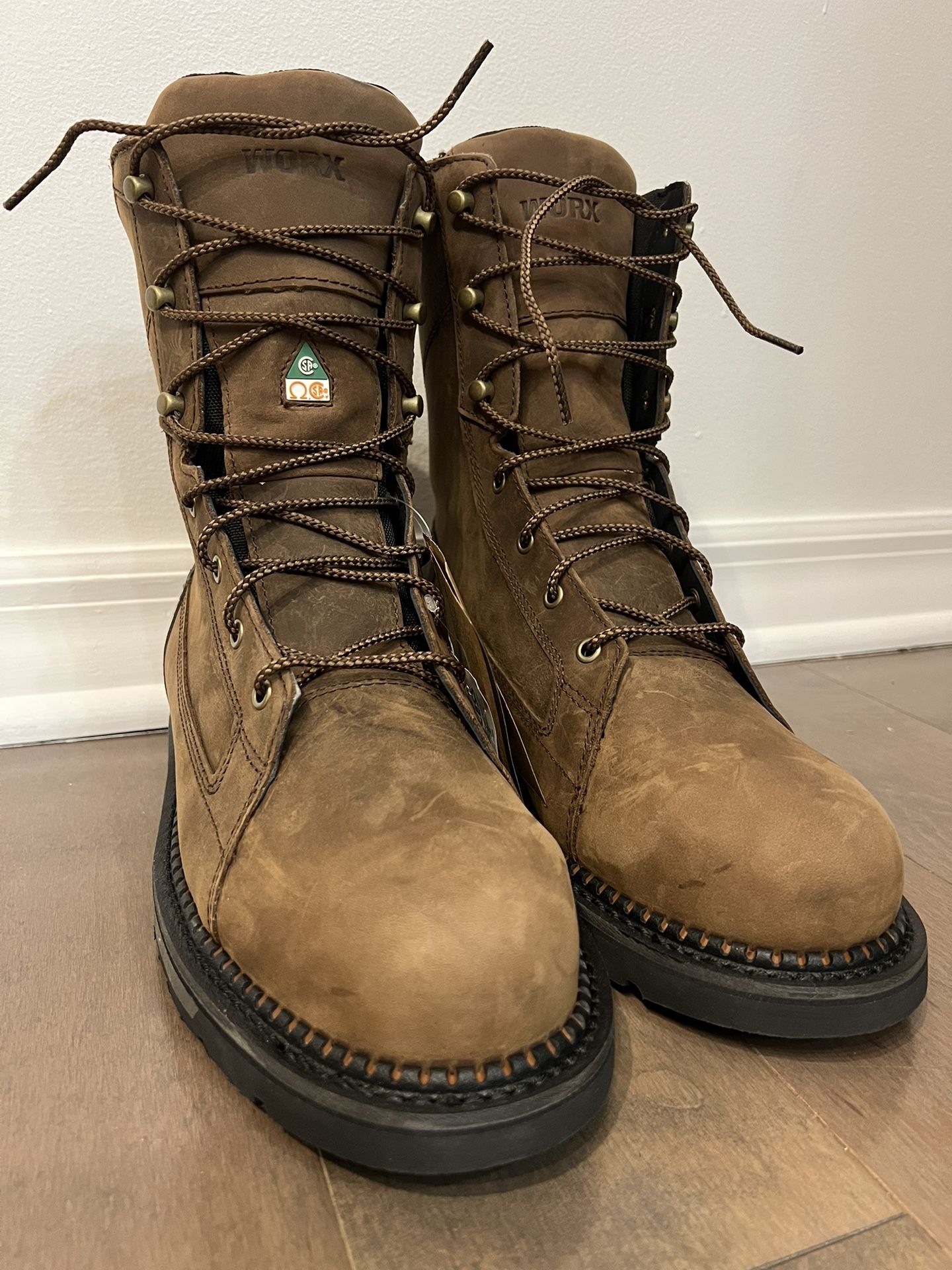 Red Wing WORX AXIL 8” waterproof insulated steel toe boots size 11M men’s New