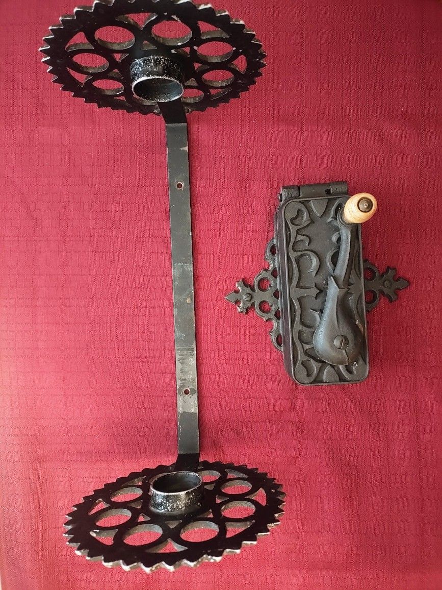 Wrought Iron Paper towel Holder & Can Opener