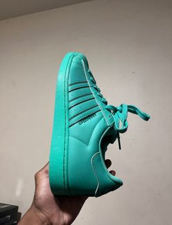 Adidas Superstar Hi res (Green/Coral) Size 12 US Men