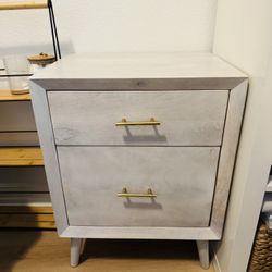 Super cute file cabinet / nightstand / side table