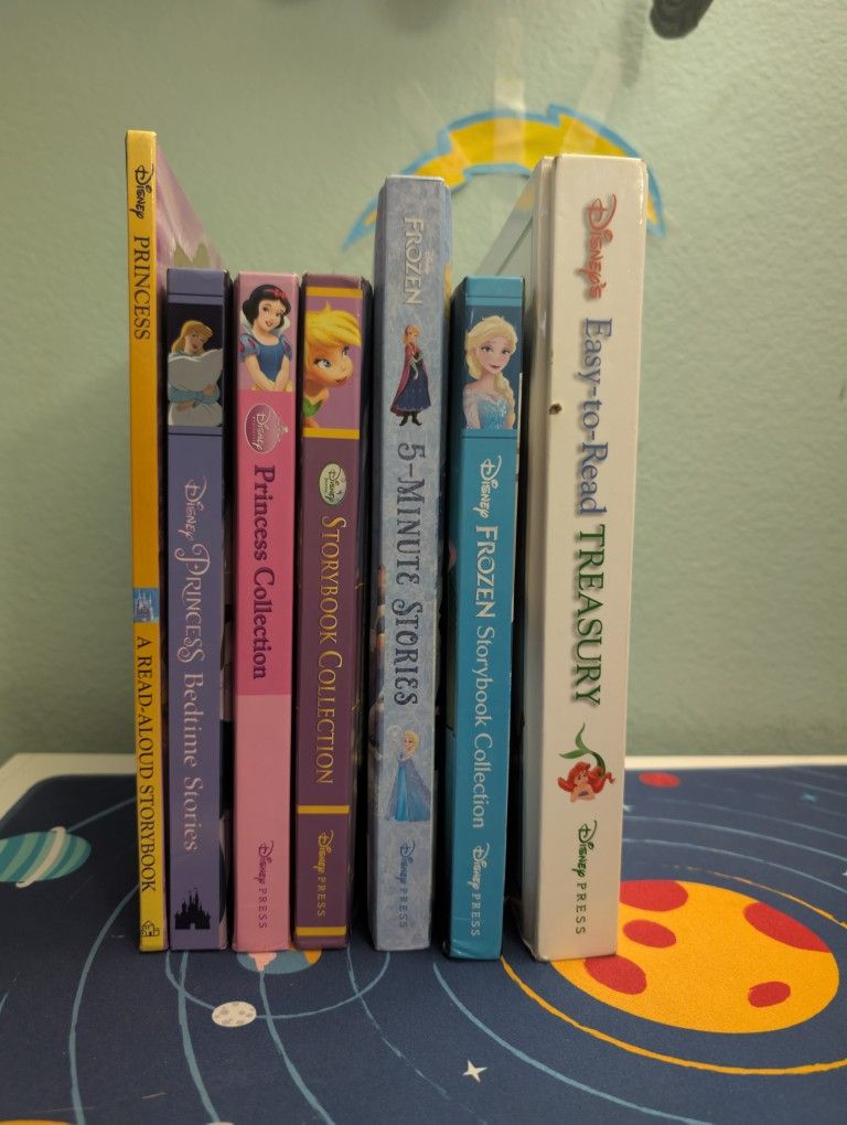 Disney Princesses Fairies Frozen Bedtime Stories Books Collection Lot