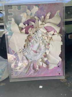 Fabulous Mixed Media Clay and Paper Sculpture by Larry Whitaker, Florida, 1980s