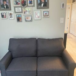 Like new sofa bed twin size dark gray